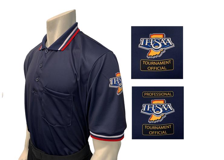 USA300IN-NY "IHSAA" Short Sleeve Navy Umpire Shirt (3 Options Available) - Officially Dalco